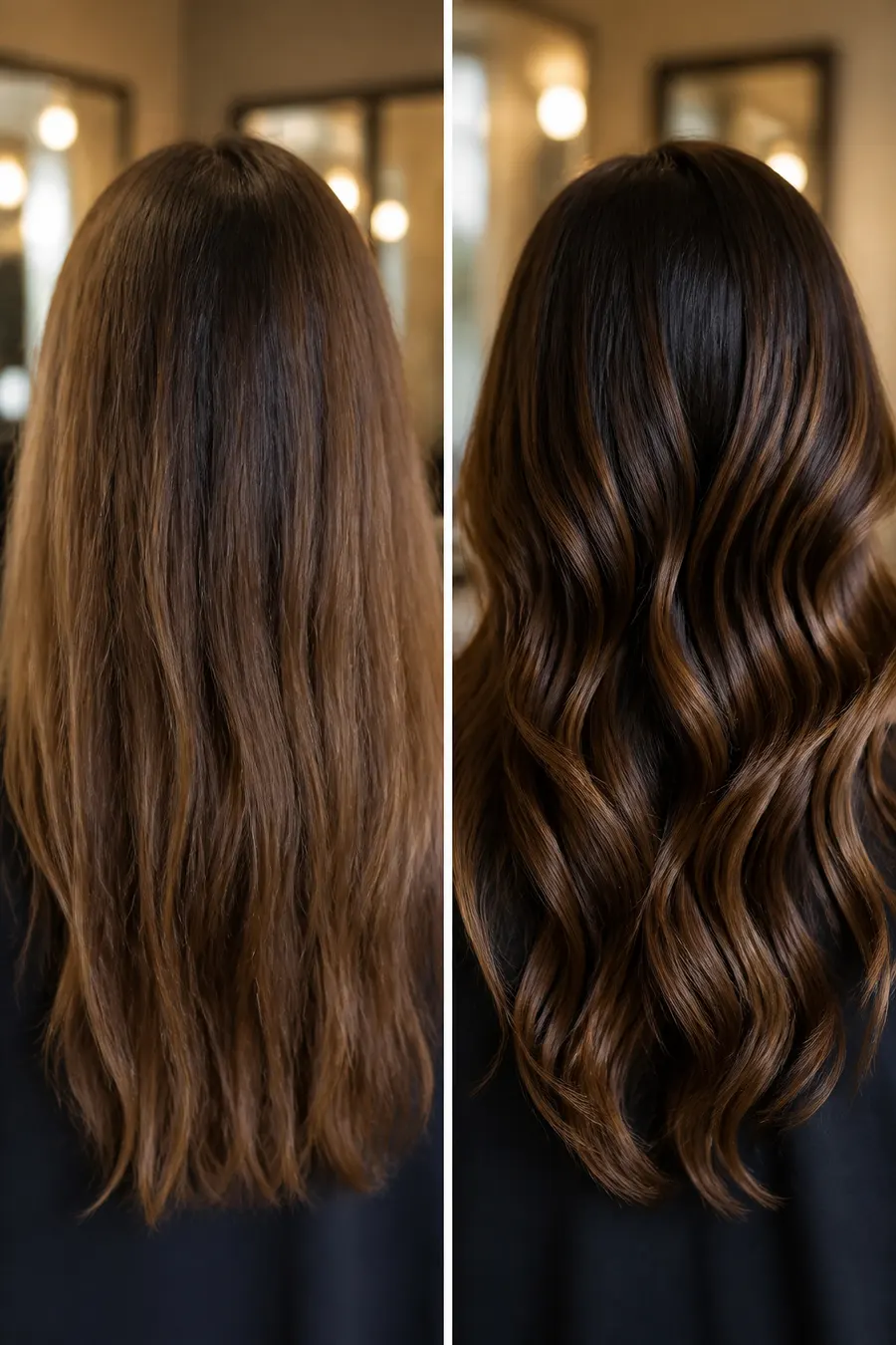 Resultado de colorimetría — chocolate con mechas caramelo